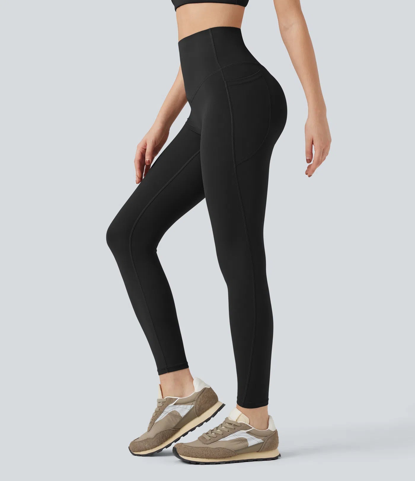 UltraSculpt™ SoCinched Tummy Control Workout Leggings with High Waist and Pockets