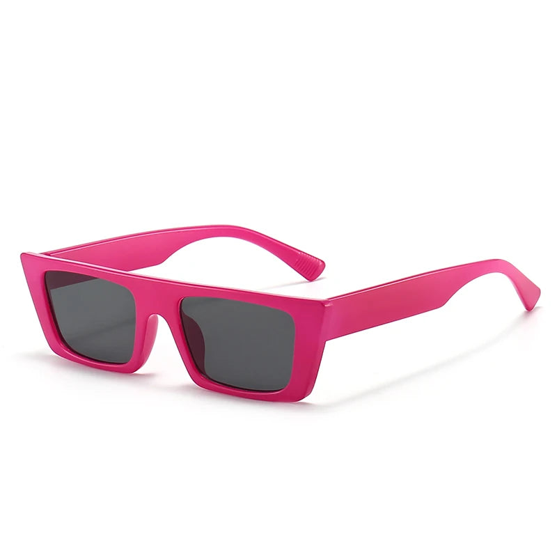 Retro square sunglasses with UV400 protection
