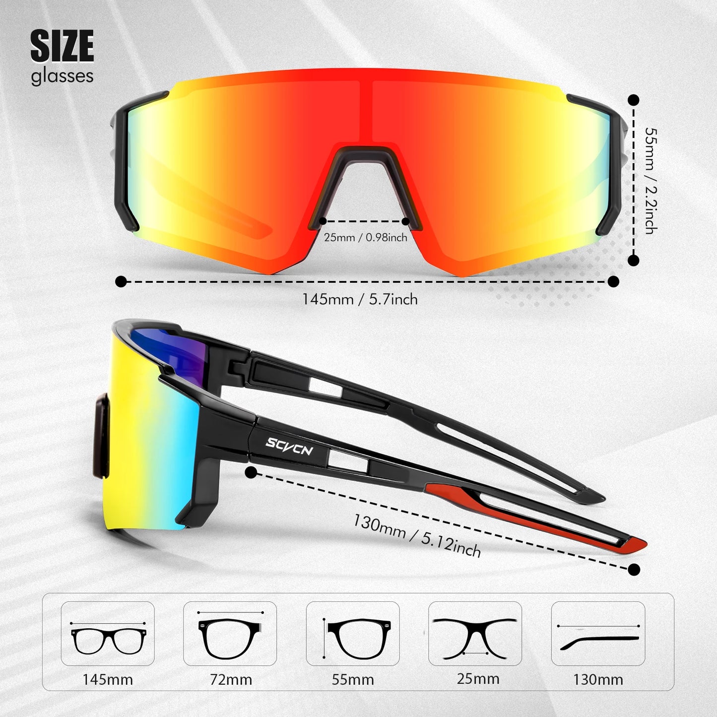UV400 Cycling Glasses MTB Bike