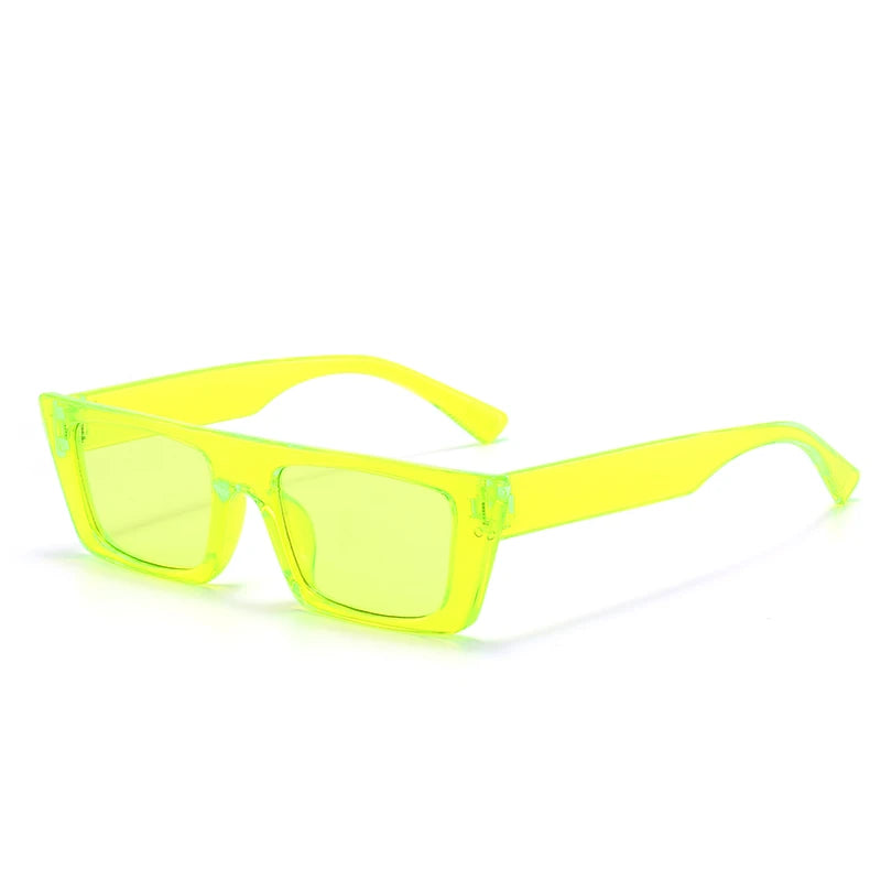 Retro square sunglasses with UV400 protection