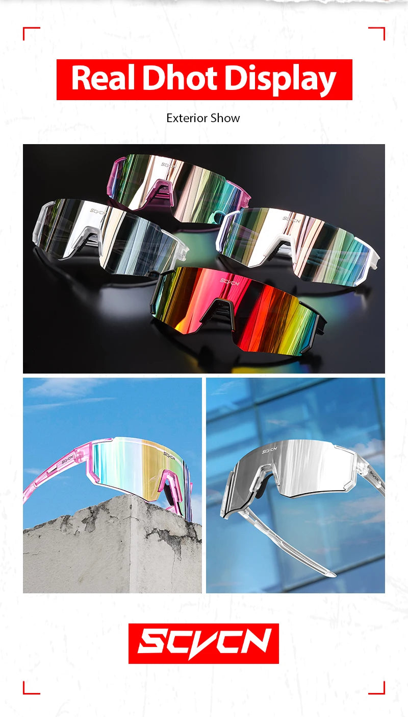 UV400 Cycling Glasses MTB Bike
