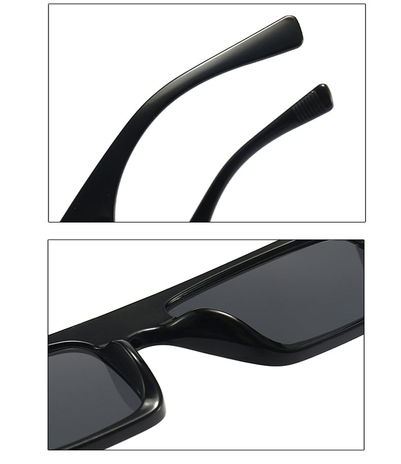 Retro square sunglasses with UV400 protection