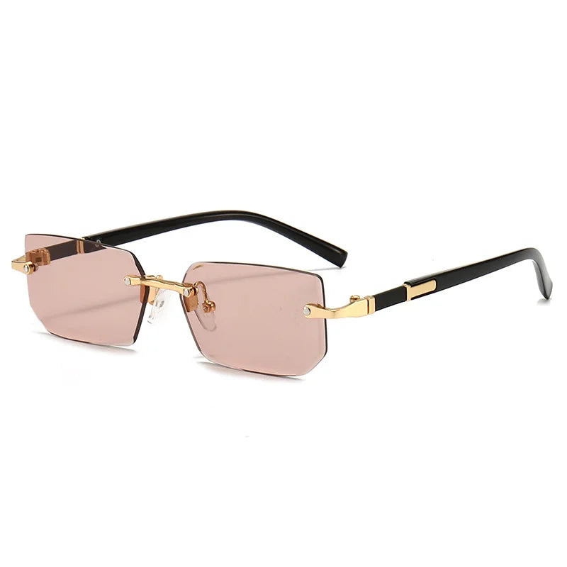 RDG Rectangular rimless sunglasses