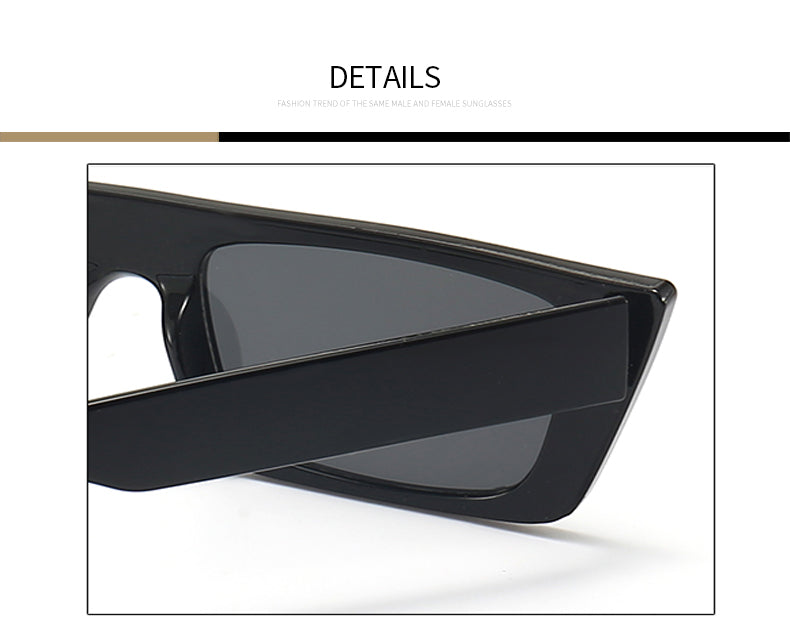 Retro square sunglasses with UV400 protection