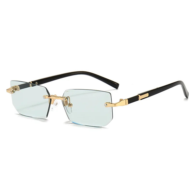 RDG Rectangular rimless sunglasses