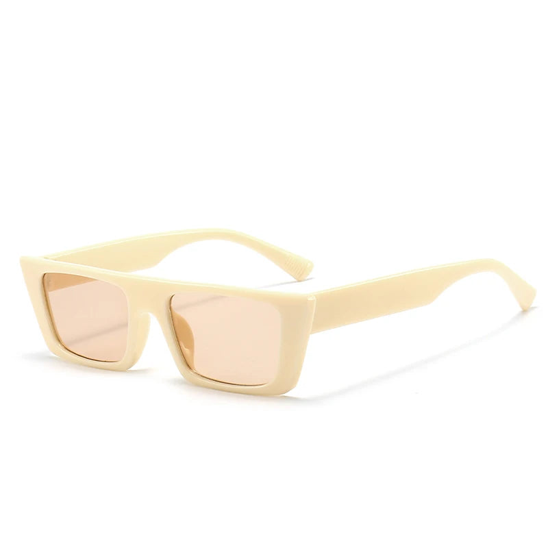 Retro square sunglasses with UV400 protection