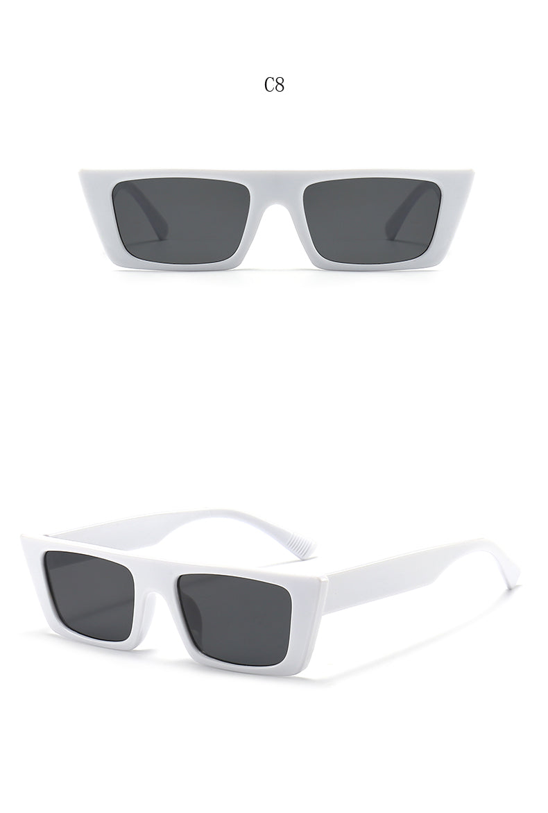 Retro square sunglasses with UV400 protection