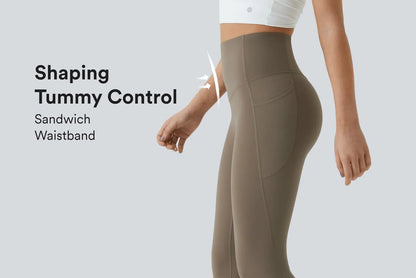 UltraSculpt™ SoCinched Tummy Control Workout Leggings with High Waist and Pockets