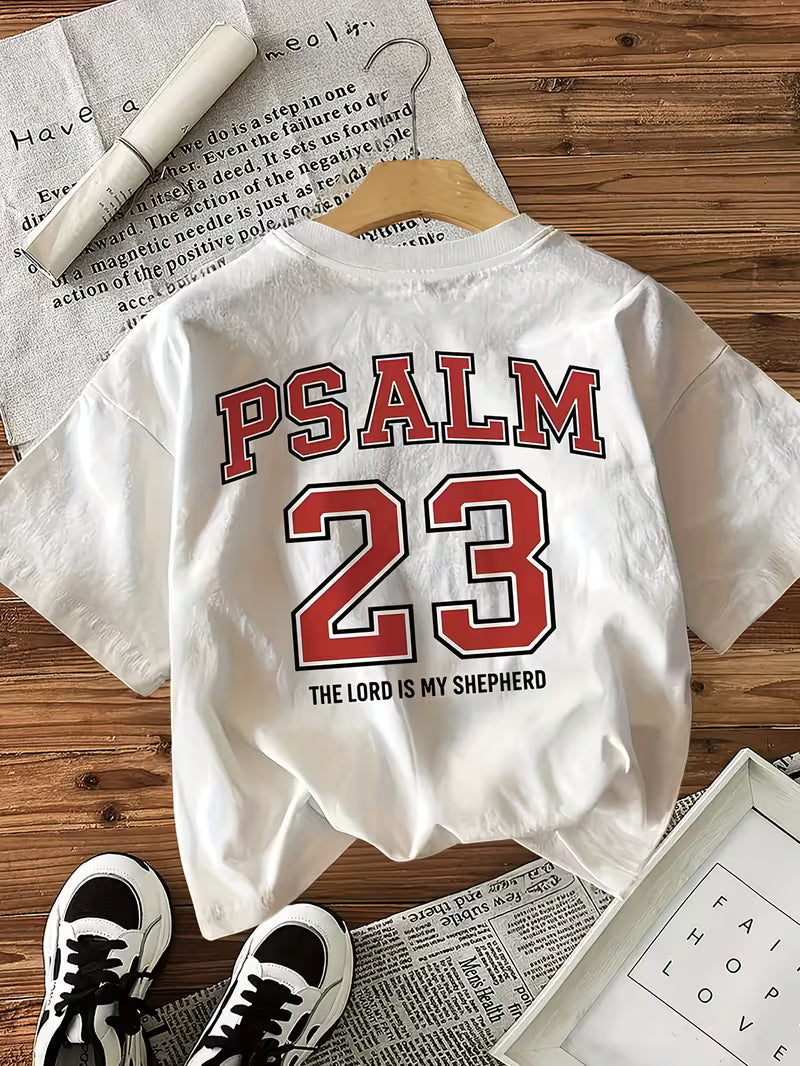 Camiseta Cristã Psalm 23 Oversized