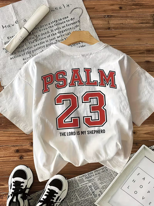 Camiseta Cristã Psalm 23 Oversized