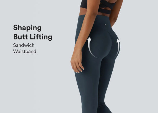UltraSculpt™ SoCinched Tummy Control Workout Leggings with High Waist and Pockets