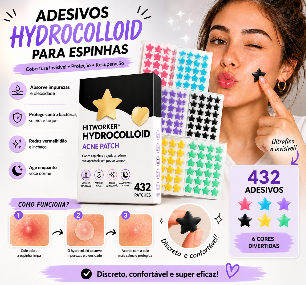 432 stickers HYDROCOLLOID