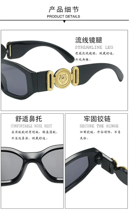 New Retro Irregular Square Sunglasses UV400