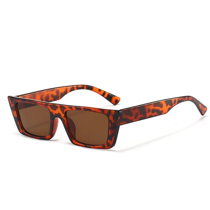 Retro square sunglasses with UV400 protection