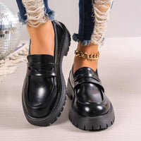 Mocassim feminino de plataforma com solado de borracha — foto 5