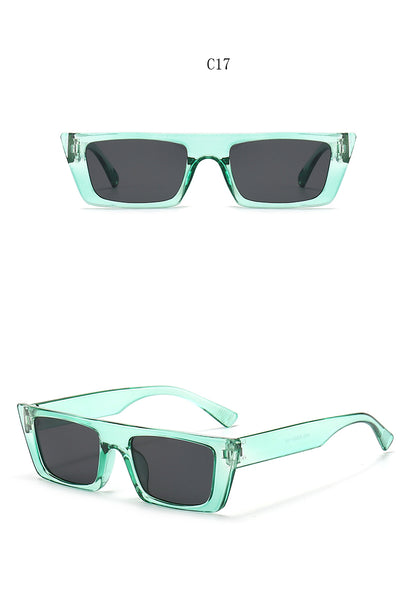 Retro square sunglasses with UV400 protection