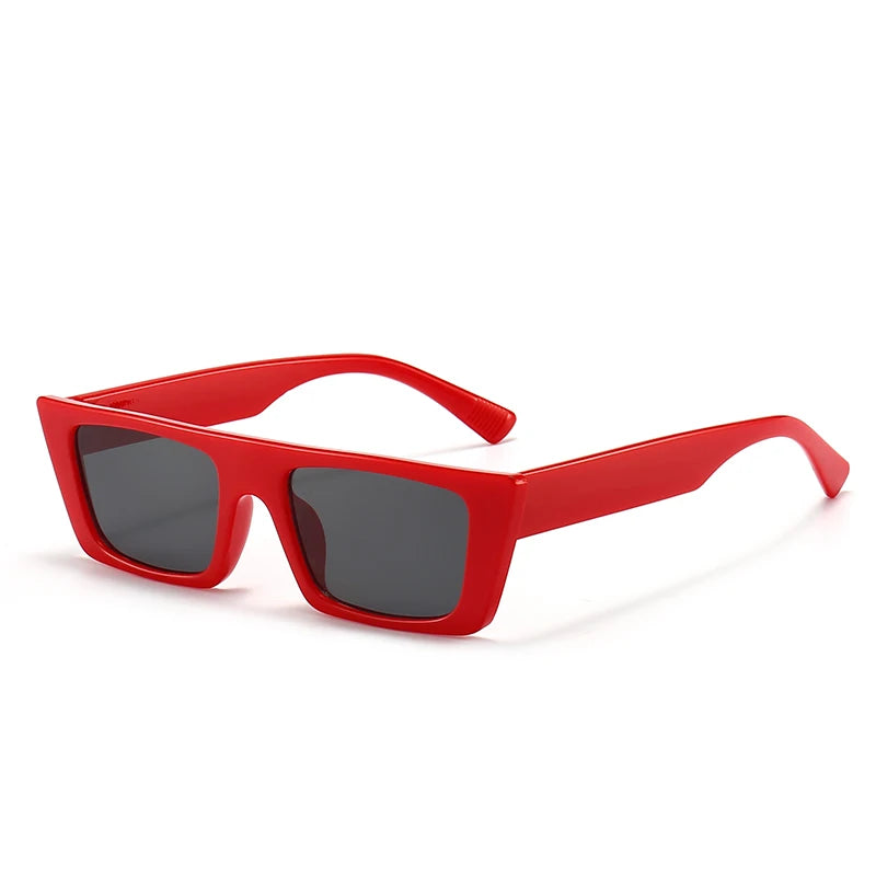 Retro square sunglasses with UV400 protection