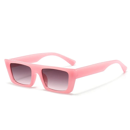 Retro square sunglasses with UV400 protection