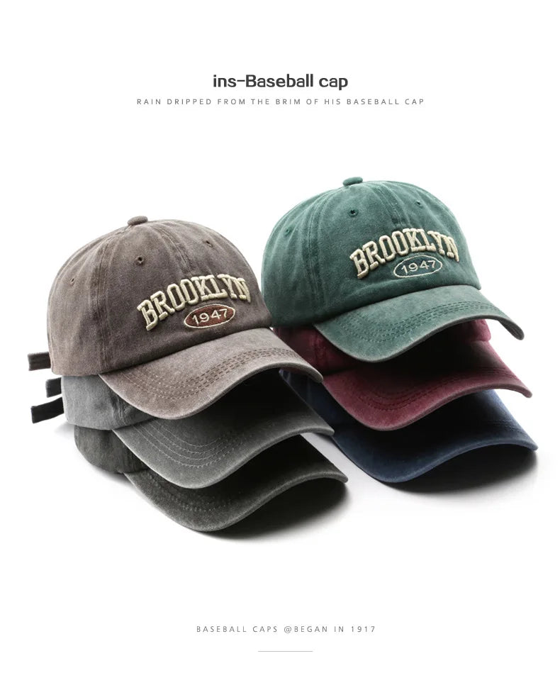 Retro brooklyn Baseball Caps