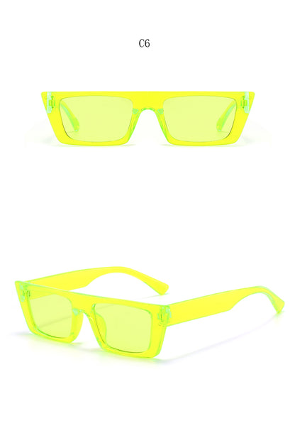 Retro square sunglasses with UV400 protection
