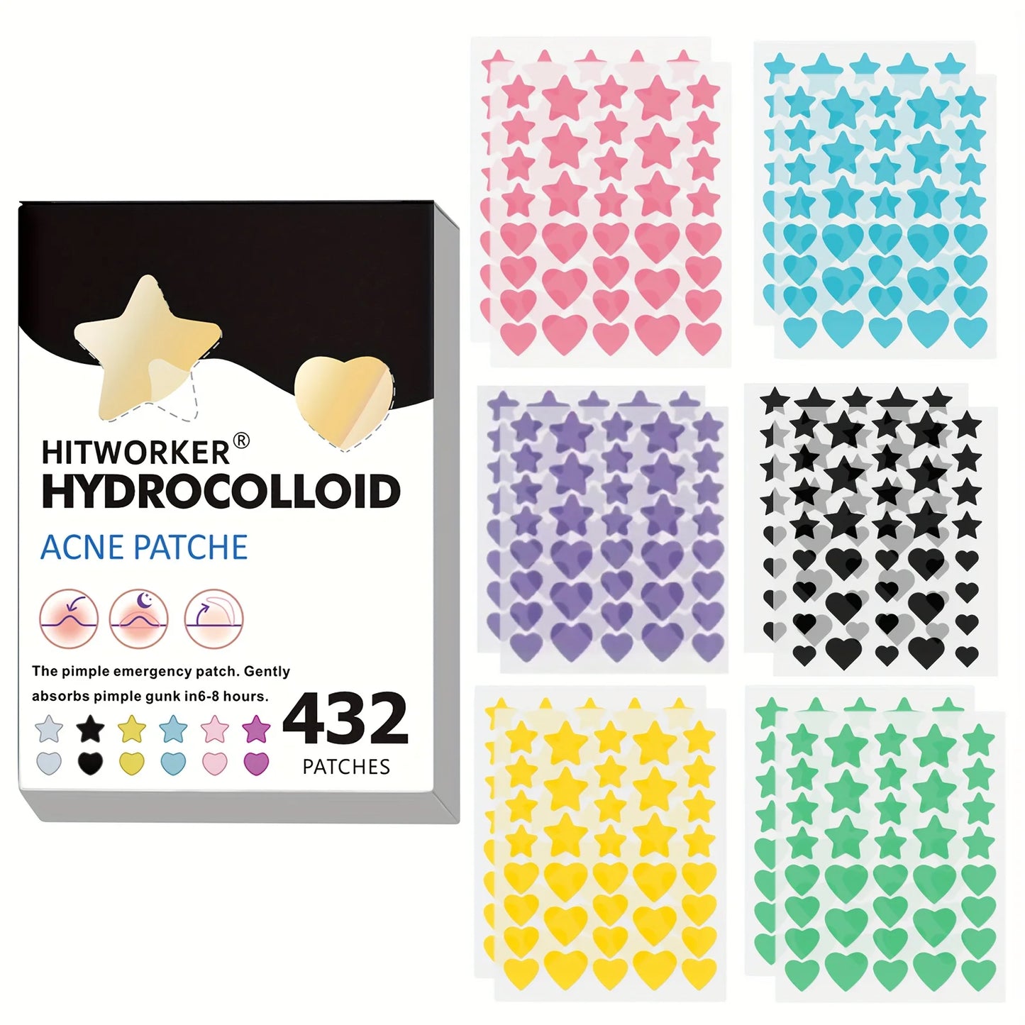 432 stickers HYDROCOLLOID
