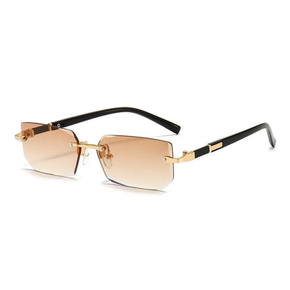 RDG Rectangular rimless sunglasses