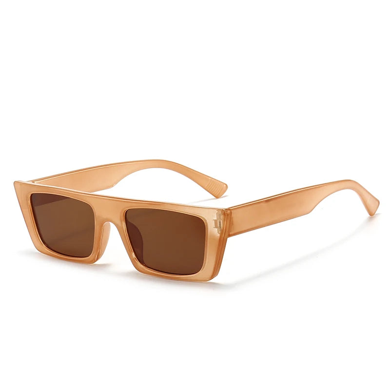 Retro square sunglasses with UV400 protection