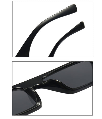 Retro square sunglasses with UV400 protection