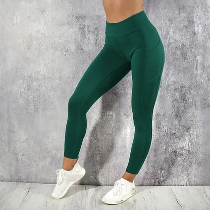 UltraSculpt™ SoCinched Tummy Control Workout Leggings with High Waist and Pockets