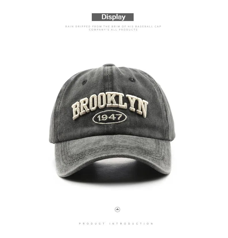 Retro brooklyn Baseball Caps