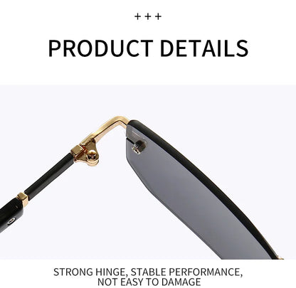 RDG Rectangular rimless sunglasses