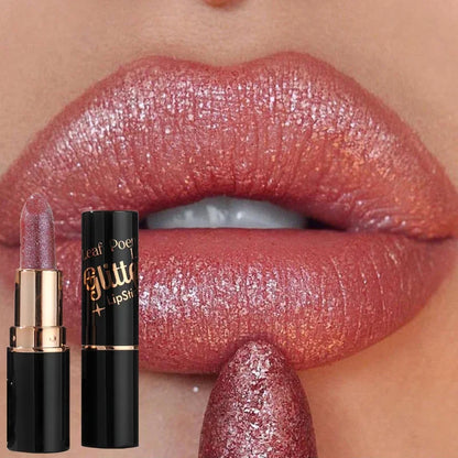Waterproof Diamond Long Lasting Glitter Lipstick