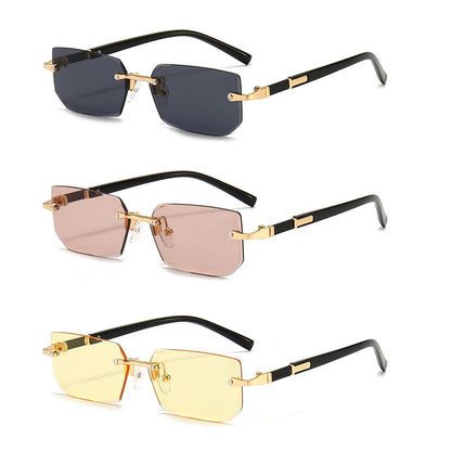 RDG Rectangular rimless sunglasses