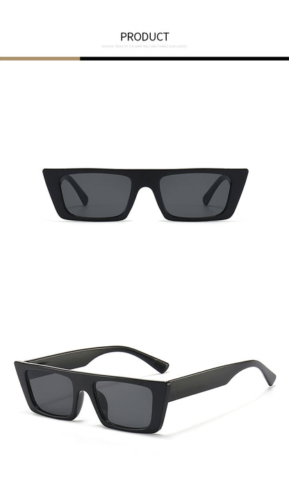 Retro square sunglasses with UV400 protection