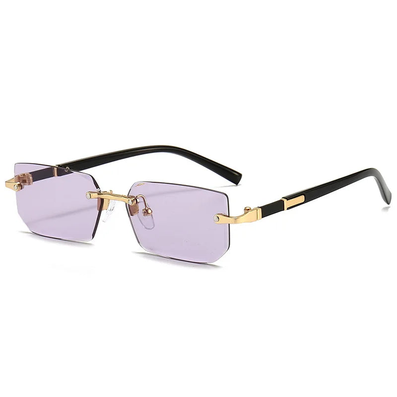 RDG Rectangular rimless sunglasses