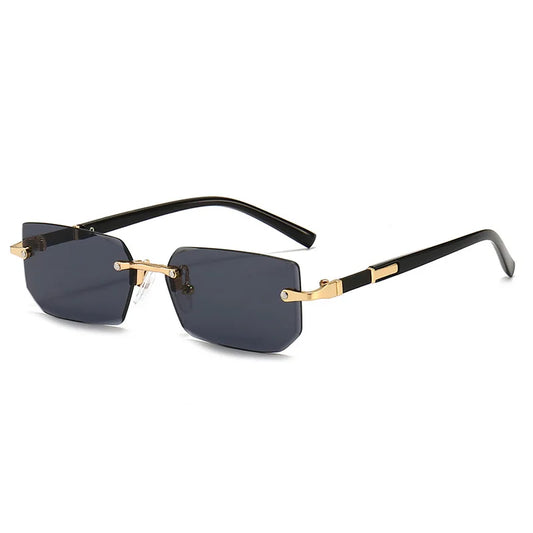 RDG Rectangular rimless sunglasses