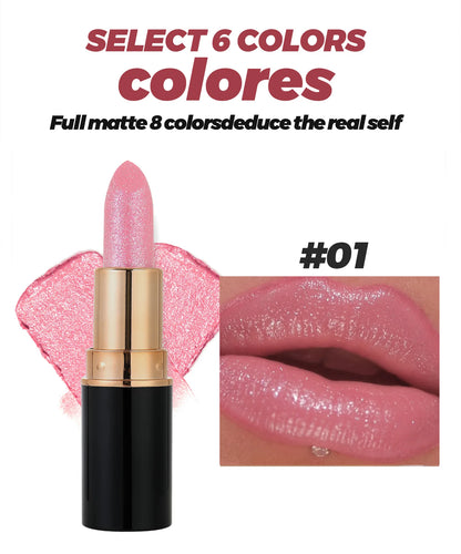 Waterproof Diamond Long Lasting Glitter Lipstick