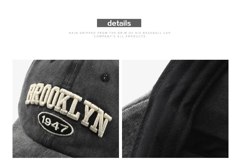 Retro brooklyn Baseball Caps