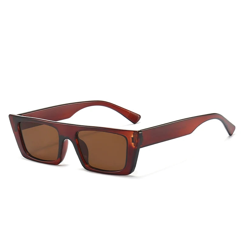 Retro square sunglasses with UV400 protection