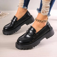 Mocassim feminino de plataforma com solado de borracha — foto 4