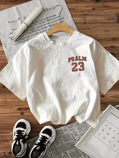 Camiseta Cristã Psalm 23 Oversized